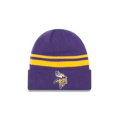 Sapca New Era Minnesota Vikings NFL Cuff Knit Beanie - Violet